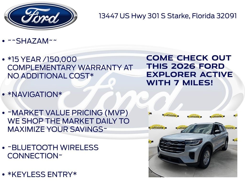 2026 Ford Explorer Active 200A