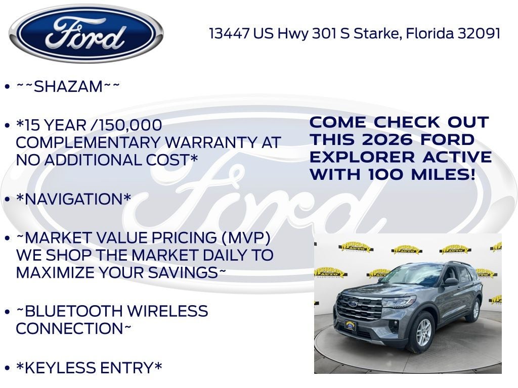 2026 Ford Explorer Active 200A