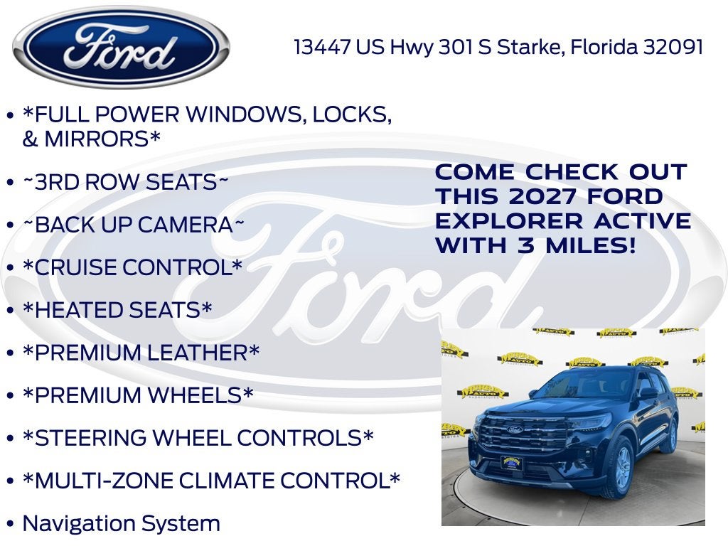 2027 Ford Explorer Active 200A