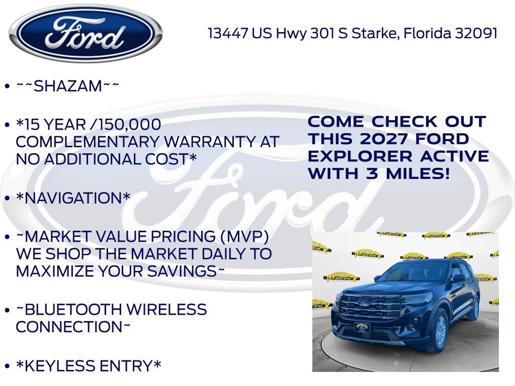2027 Ford Explorer Active 200A