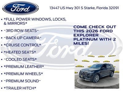 2026 Ford Explorer Platinum 600A