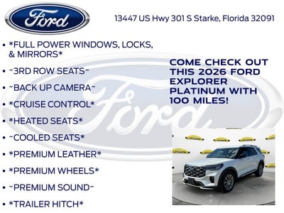 2026 Ford Explorer Platinum 600A