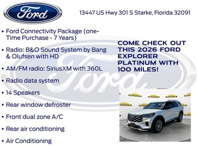 2026 Ford Explorer Platinum 600A