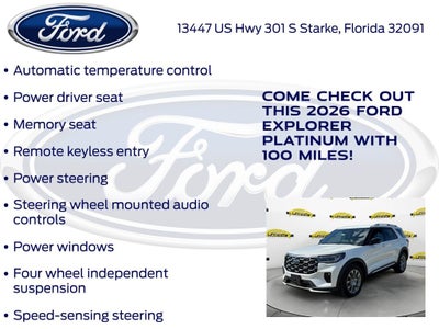 2026 Ford Explorer Platinum 600A