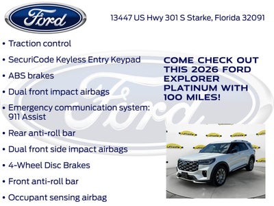 2026 Ford Explorer Platinum 600A