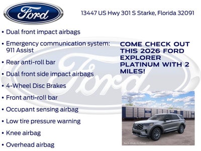 2026 Ford Explorer Platinum 600A