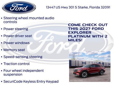 2027 Ford Explorer Platinum 300A