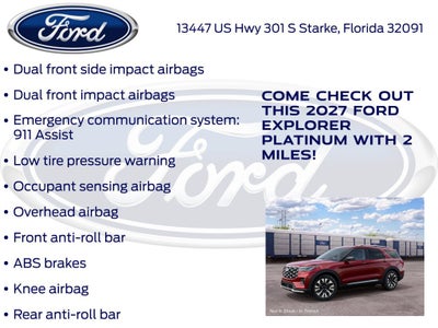2027 Ford Explorer Platinum 300A
