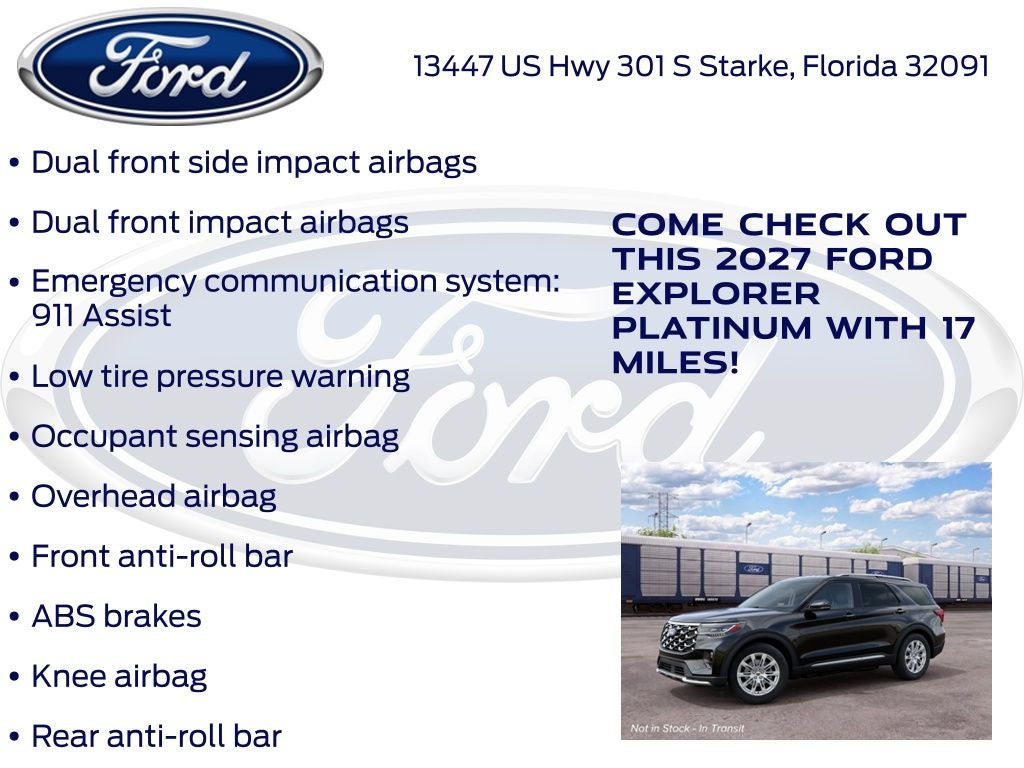 2027 Ford Explorer Platinum 600A