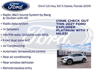 2027 Ford Explorer Platinum InTransit