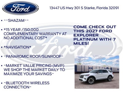 2027 Ford Explorer Platinum InTransit