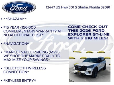 2026 Ford Explorer ST-Line 300A