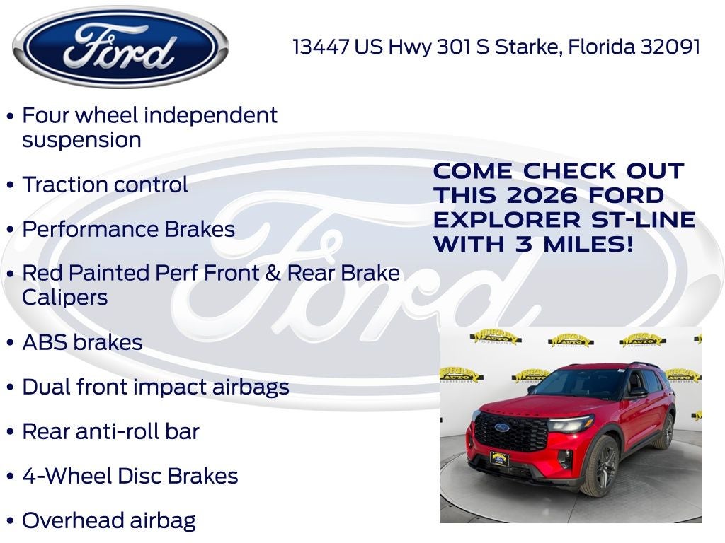 2026 Ford Explorer ST-Line 300A