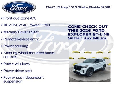 2026 Ford Explorer ST-Line 300A