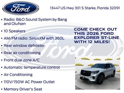 2026 Ford Explorer ST-Line 300A