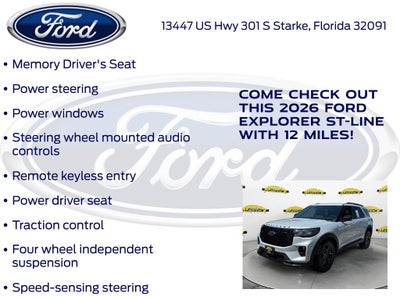 2026 Ford Explorer ST-Line 300A