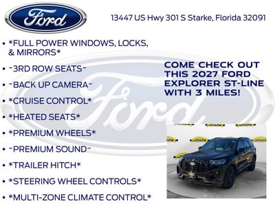 2027 Ford Explorer ST-Line 300A