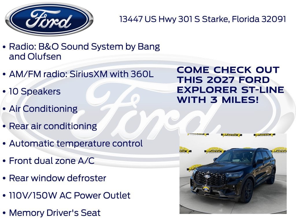 2027 Ford Explorer ST-Line 300A