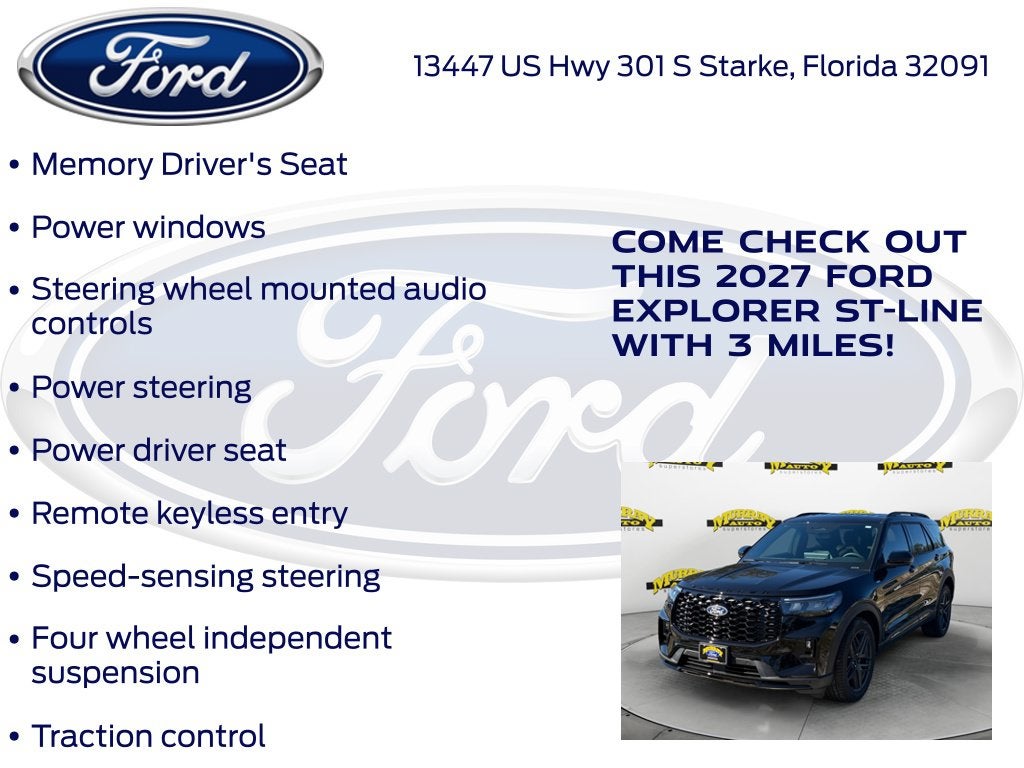 2027 Ford Explorer ST-Line 300A