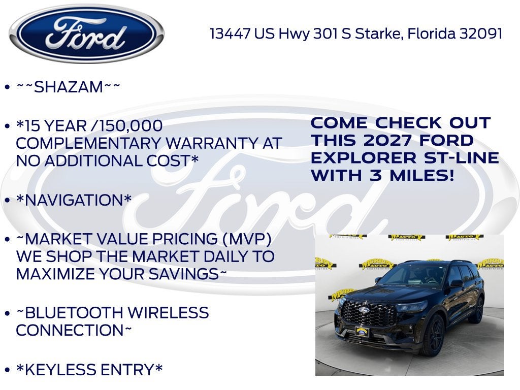 2027 Ford Explorer ST-Line 300A