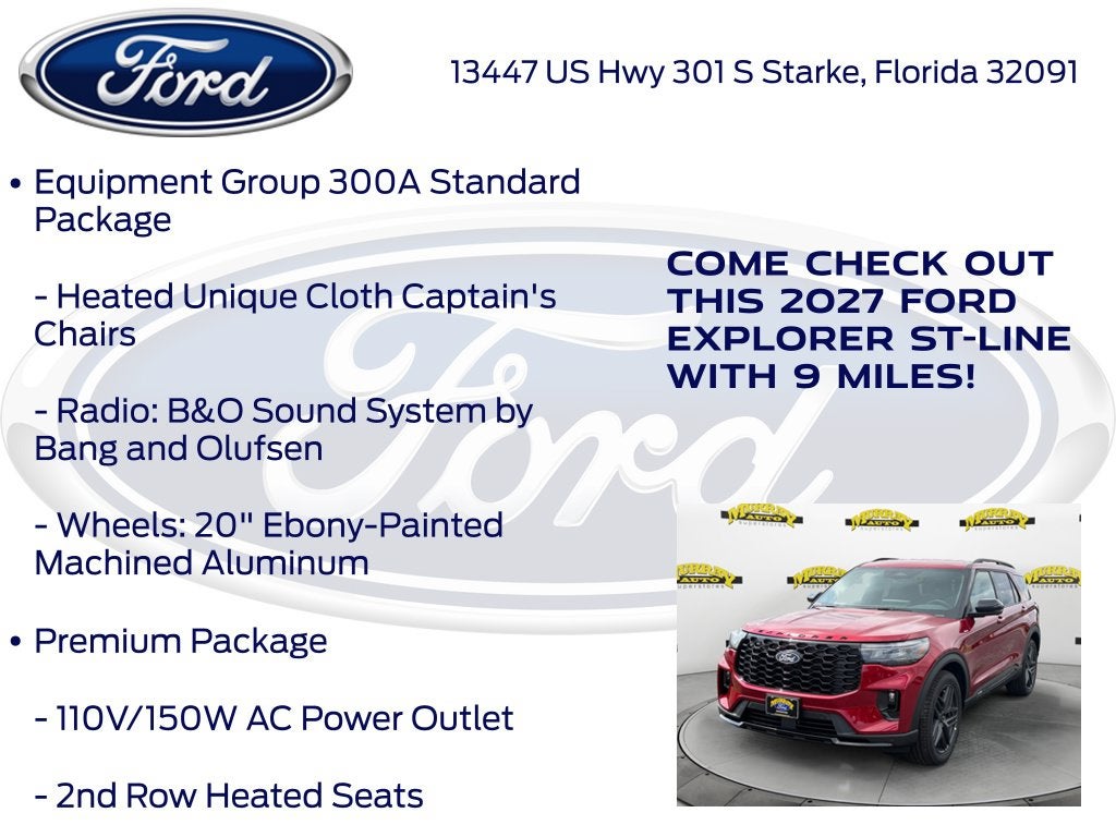 2027 Ford Explorer ST-Line 300A