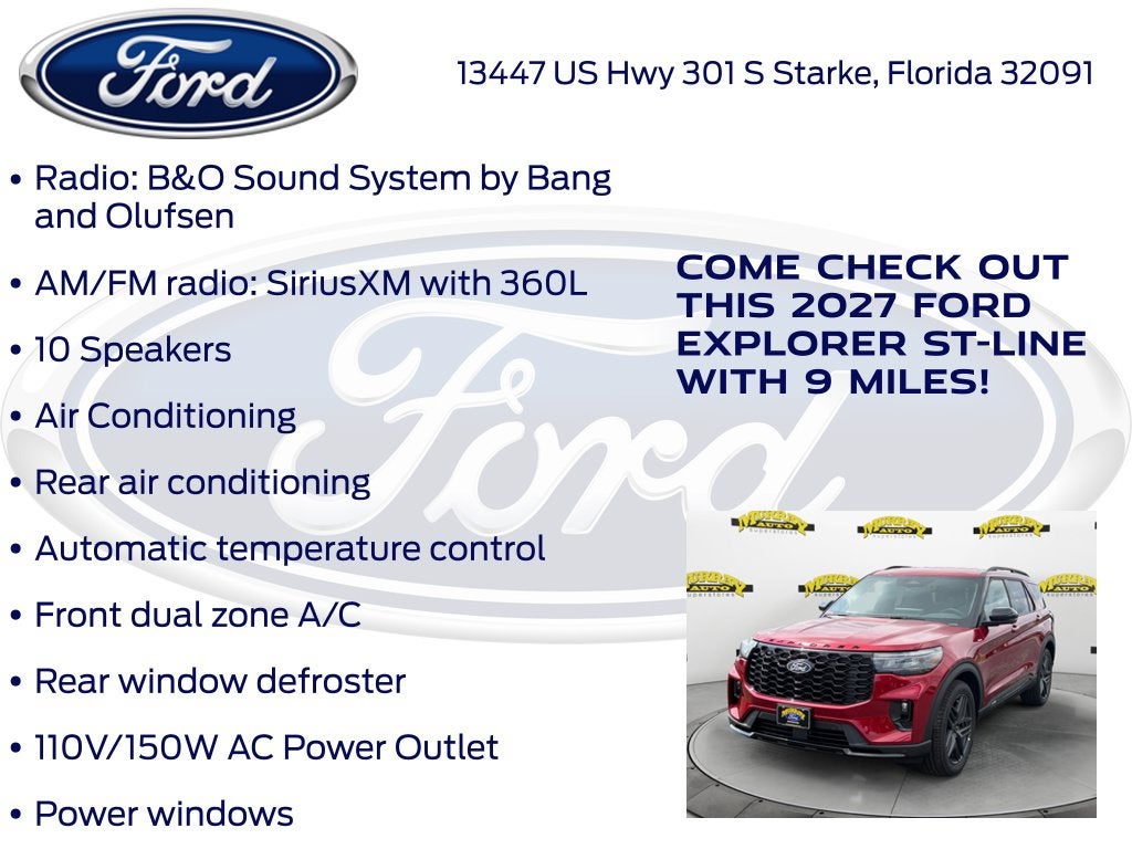 2027 Ford Explorer ST-Line 300A
