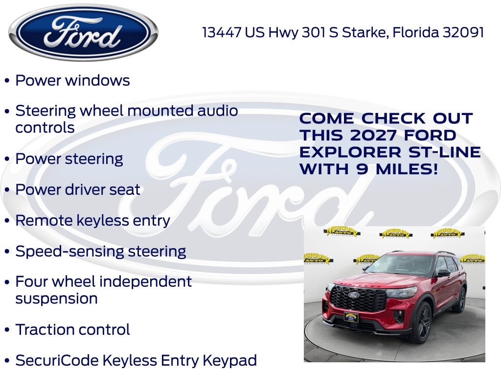 2027 Ford Explorer ST-Line 300A
