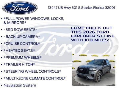 2026 Ford Explorer ST-Line 300A