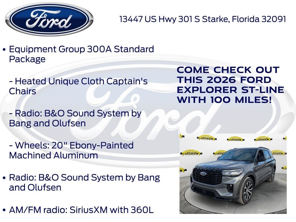 2026 Ford Explorer ST-Line 300A