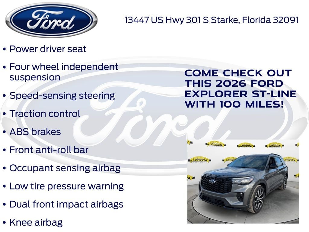 2026 Ford Explorer ST-Line 300A
