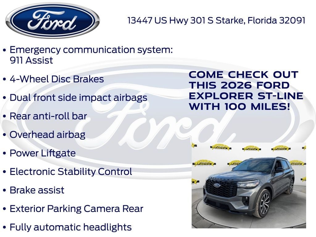 2026 Ford Explorer ST-Line 300A
