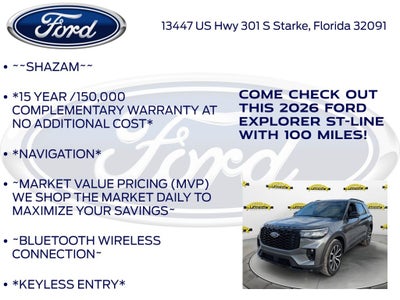 2026 Ford Explorer ST-Line 300A