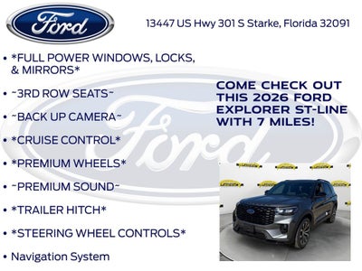 2026 Ford Explorer ST-Line 300A