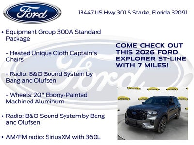 2026 Ford Explorer ST-Line 300A