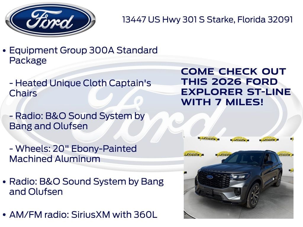 2026 Ford Explorer ST-Line 300A