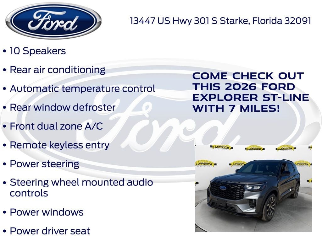 2026 Ford Explorer ST-Line 300A