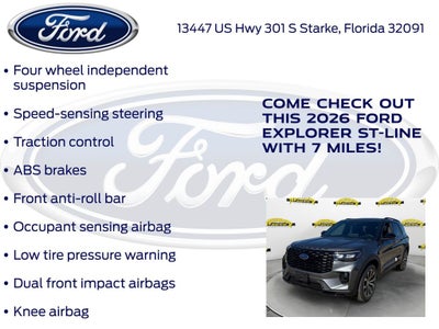 2026 Ford Explorer ST-Line 300A