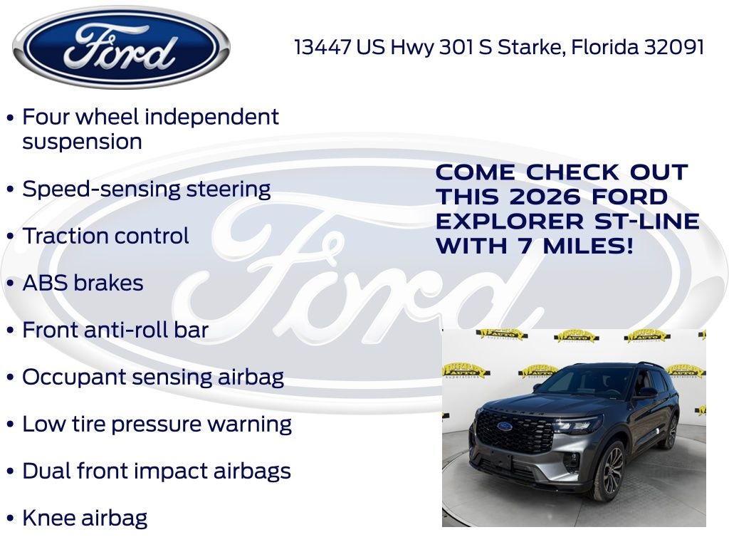 2026 Ford Explorer ST-Line 300A