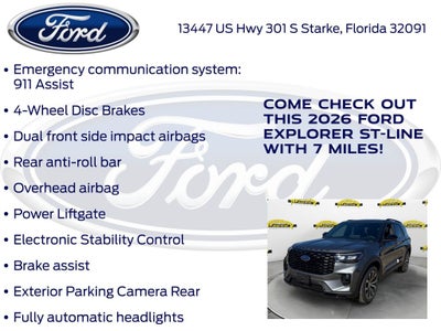 2026 Ford Explorer ST-Line 300A