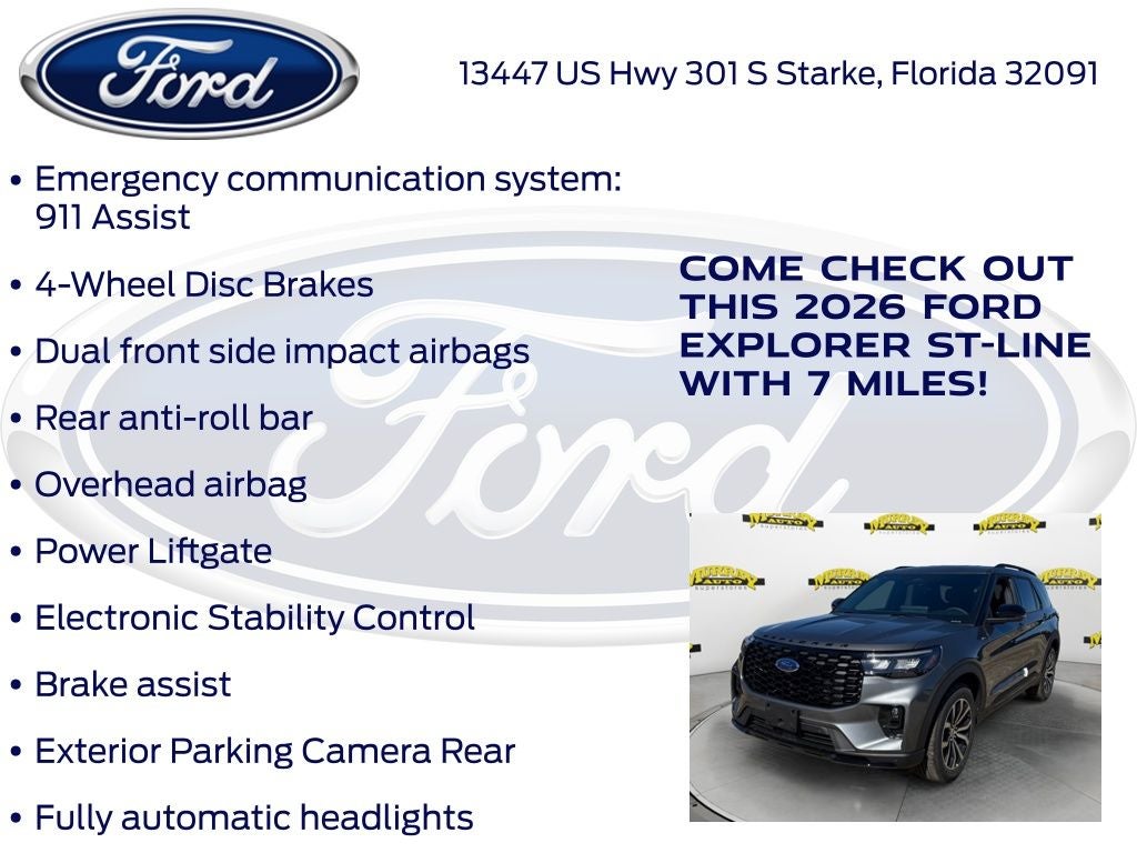 2026 Ford Explorer ST-Line 300A
