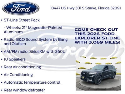 2026 Ford Explorer ST-Line 300A
