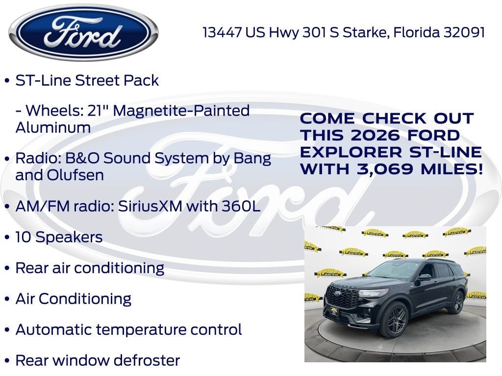 2026 Ford Explorer ST-Line 300A