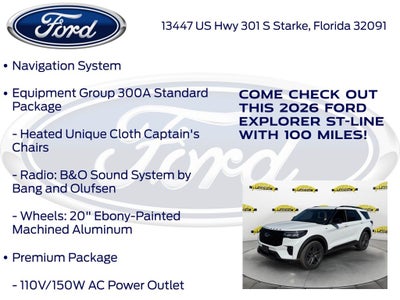 2026 Ford Explorer ST-Line 300A