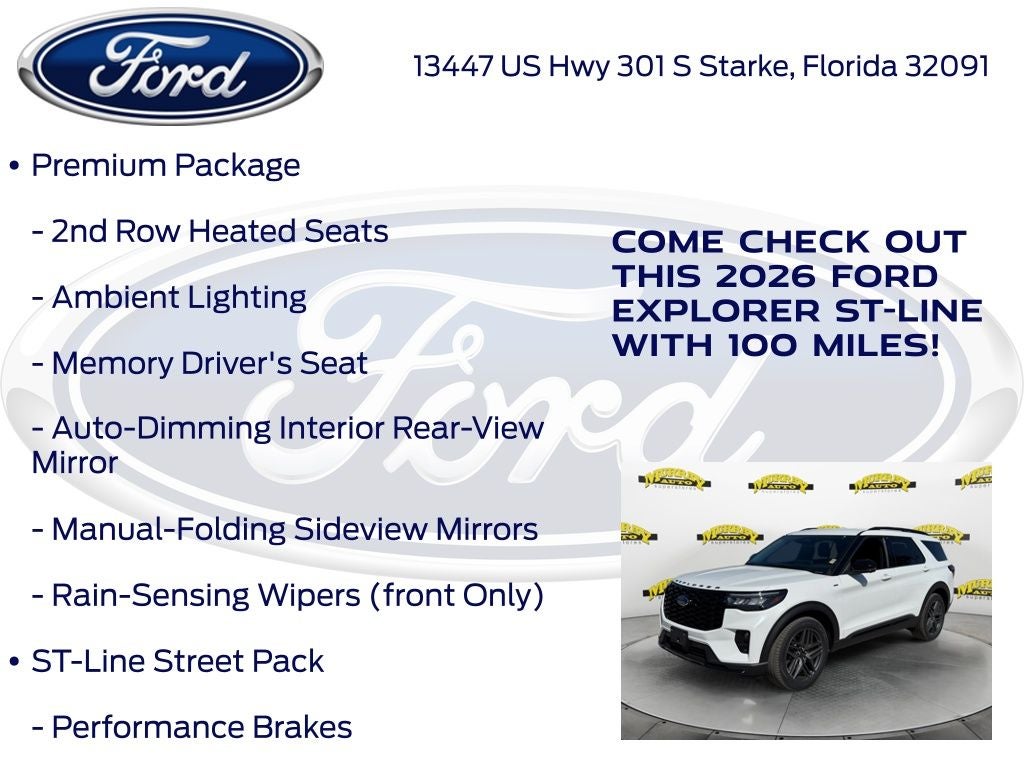 2026 Ford Explorer ST-Line 300A