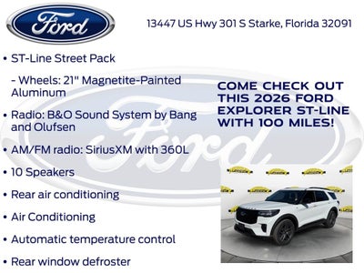 2026 Ford Explorer ST-Line 300A