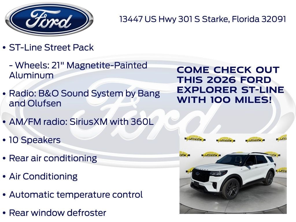 2026 Ford Explorer ST-Line 300A