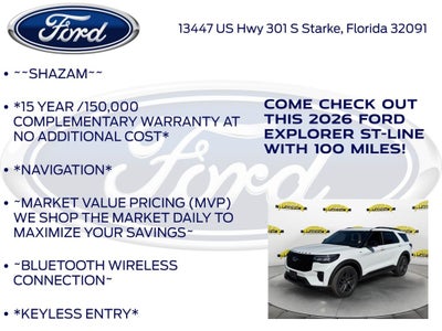 2026 Ford Explorer ST-Line 300A