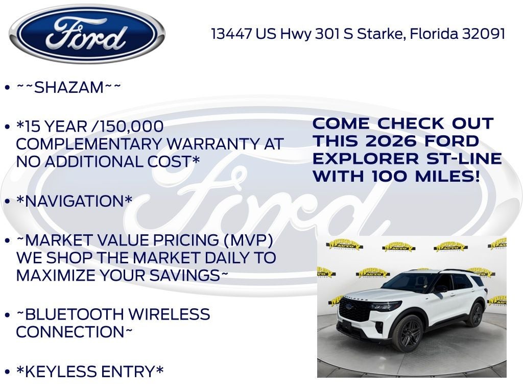 2026 Ford Explorer ST-Line 300A