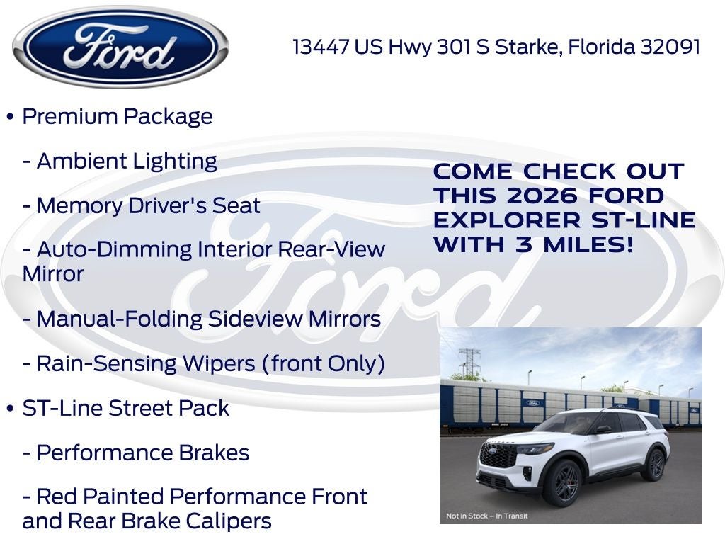 2026 Ford Explorer ST-Line 300A