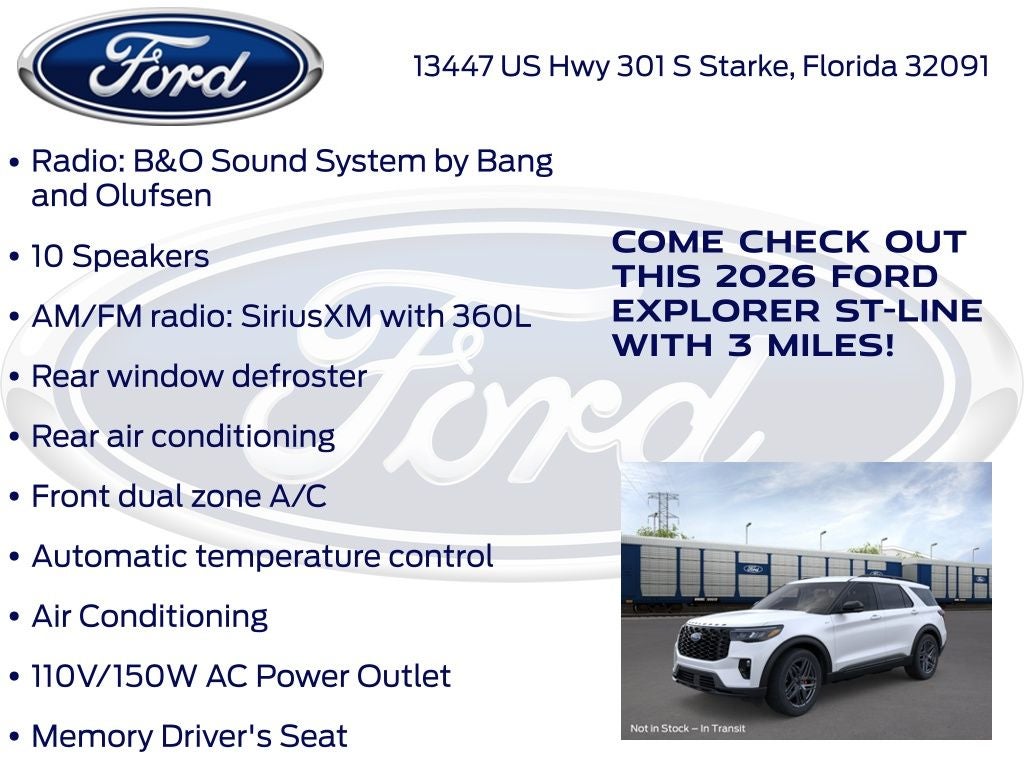 2026 Ford Explorer ST-Line 300A